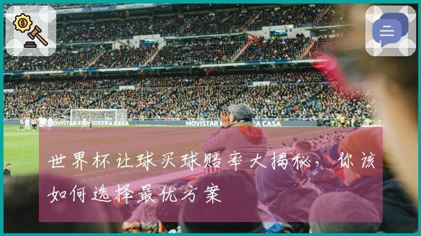 世界杯让球买球赔率大揭秘，你该如何选择最优方案
