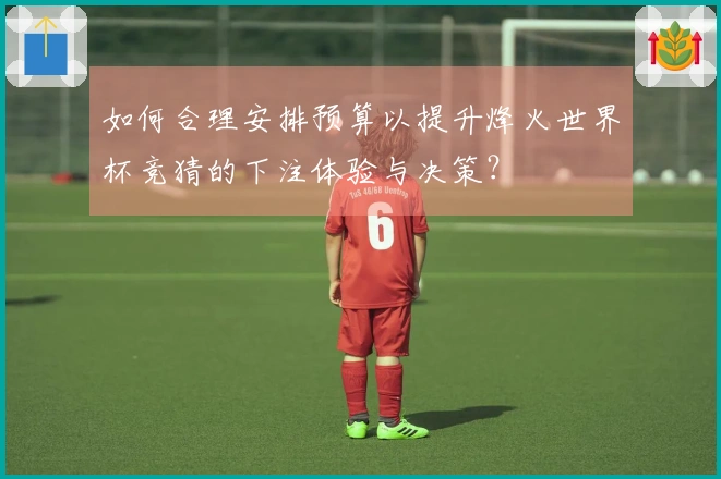 如何合理安排预算以提升烽火世界杯竞猜的下注体验与决策？