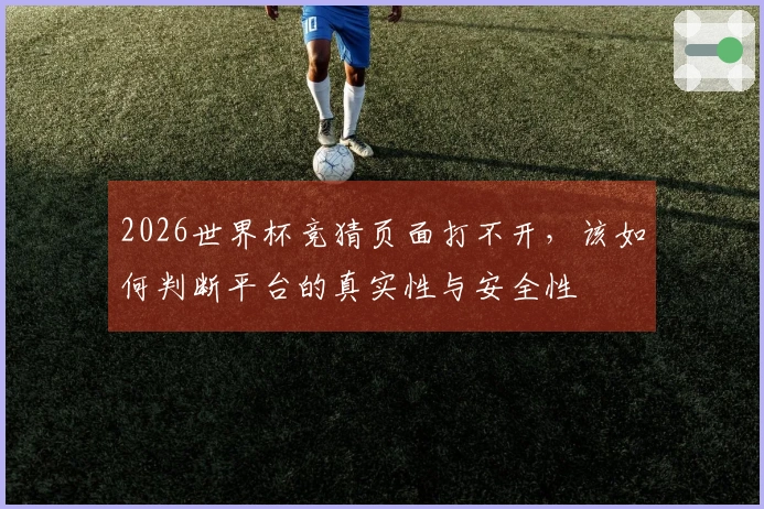 2026世界杯竞猜页面打不开，该如何判断平台的真实性与安全性